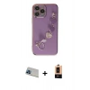 MARSİLYAN™- iPhone 13 Pro Max Kılıf Nova Işık Prime - Şeffaf Maxco Cam Ekran Koruyucu + Rainbow Kamera Lens Koruma Cam - MI
