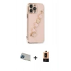 MARSİLYAN™- iPhone 13 Pro Max Kılıf Nova Işık Prime - Şeffaf Maxco Cam Ekran Koruyucu + Rainbow Kamera Lens Koruma Cam - MI