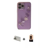 MARSİLYAN™- iPhone 13 Pro Max Kılıf Nova Işık Prime - Şeffaf Maxco Cam Ekran Koruyucu + Rainbow Kamera Lens Koruma Cam - REGD