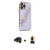 MARSİLYAN™- iPhone 13 Pro Max Kılıf Nova Işık Prime - Şeffaf Maxco Cam Ekran Koruyucu + Raze Metal Kamera Lens - GD