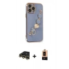 MARSİLYAN™- iPhone 13 Pro Max Kılıf Nova Işık Prime - Şeffaf Maxco Cam Ekran Koruyucu + Raze Metal Kamera Lens - GD