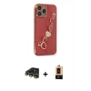 MARSİLYAN™- iPhone 13 Pro Max Kılıf Nova Işık Prime - Şeffaf Maxco Cam Ekran Koruyucu + Raze Metal Kamera Lens - GD