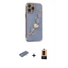 MARSİLYAN™- iPhone 13 Pro Max Kılıf Nova Işık Prime - Şeffaf Maxco Cam Ekran Koruyucu + Renkli Kamera Lens Koruma Cam - YL