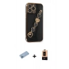 MARSİLYAN™- iPhone 13 Pro Max Kılıf Nova Işık Prime - Şeffaf Maxco Cam Ekran Koruyucu + Shine Kamera Lens Koruma Cam - MI