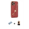 MARSİLYAN™- iPhone 13 Pro Max Kılıf Nova Işık Prime - Şeffaf Maxco Cam Ekran Koruyucu + Shine Kamera Lens Koruma Cam - MI