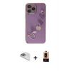 MARSİLYAN™- iPhone 13 Pro Max Kılıf Nova Işık Prime - Şeffaf Maxco Cam Ekran Koruyucu + Pers Alüminyum Kamera Lens - SABE