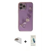 MARSİLYAN™- iPhone 13 Pro Max Kılıf Nova Işık Prime - Şeffaf Pasifik Cam Ekran Koruyucu + Pers Alüminyum Kamera Lens - GD