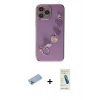 MARSİLYAN™- iPhone 13 Pro Max Kılıf Nova Işık Prime - Şeffaf Pasifik Cam Ekran Koruyucu + Shine Kamera Lens Koruma Cam - MI