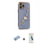 MARSİLYAN™- iPhone 13 Pro Max Kılıf Nova Işık Prime - Şeffaf Pasifik Cam Ekran Koruyucu + Shine Kamera Lens Koruma Cam - MI