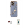 MARSİLYAN™- iPhone 13 Pro Max Kılıf Nova Işık Prime - Şeffaf Pasifik Cam Ekran Koruyucu + Pers Alüminyum Kamera Lens - KI