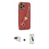 MARSİLYAN™- iPhone 13 Pro Max Kılıf Nova Işık Prime - Şeffaf Pasifik Cam Ekran Koruyucu + Pers Alüminyum Kamera Lens - KI