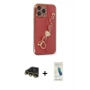 MARSİLYAN™- iPhone 13 Pro Max Kılıf Nova Işık Prime - Şeffaf Pasifik Cam Ekran Koruyucu + Raze Metal Kamera Lens - GD