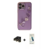 MARSİLYAN™- iPhone 13 Pro Max Kılıf Nova Işık Prime - Şeffaf Pasifik Cam Ekran Koruyucu + Raze Metal Kamera Lens - GD