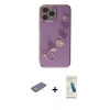 MARSİLYAN™- iPhone 13 Pro Max Kılıf Nova Işık Prime - Şeffaf Pasifik Cam Ekran Koruyucu + Renkli Kamera Lens Koruma Cam - SI
