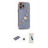 MARSİLYAN™- iPhone 13 Pro Max Kılıf Nova Işık Prime - Şeffaf Pasifik Cam Ekran Koruyucu + Renkli Kamera Lens Koruma Cam - MI