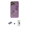 MARSİLYAN™- iPhone 13 Pro Max Kılıf Nova Işık Prime - Şeffaf Pasifik Cam Ekran Koruyucu + Renkli Kamera Lens Koruma Cam - MI