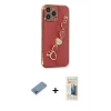 MARSİLYAN™- iPhone 13 Pro Max Kılıf Nova Işık Prime - Siyah 6D Mat Seramik Hayalet Nano Ekran Koruyucu + Shine Kamera Lens Koruma Cam - GI
