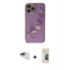 MARSİLYAN™- iPhone 13 Pro Max Kılıf Nova Işık Prime - Siyah 6D Mat Seramik Hayalet Nano Ekran Koruyucu + Gökkuşağı Pers Alüminyum Kamera Lens