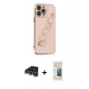 MARSİLYAN™- iPhone 13 Pro Max Kılıf Nova Işık Prime - Siyah 6D Mat Seramik Hayalet Nano Ekran Koruyucu + Raze Metal Kamera Lens - GD