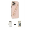 MARSİLYAN™- iPhone 13 Pro Max Kılıf Nova Işık Prime - Siyah 6D Mat Seramik Hayalet Nano Ekran Koruyucu + Shine Kamera Lens - GD
