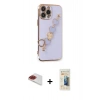 MARSİLYAN™- iPhone 13 Pro Max Kılıf Nova Işık Prime - Siyah 6D Mat Seramik Hayalet Nano Ekran Koruyucu + Pers Alüminyum Kamera Lens - KI
