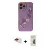 MARSİLYAN™- iPhone 13 Pro Max Kılıf Nova Işık Prime - Siyah 6D Mat Seramik Hayalet Nano Ekran Koruyucu + Pers Alüminyum Kamera Lens - KI