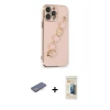 MARSİLYAN™- iPhone 13 Pro Max Kılıf Nova Işık Prime - Siyah 6D Mat Seramik Hayalet Nano Ekran Koruyucu + Renkli Kamera Lens Koruma Cam - MI