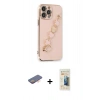 MARSİLYAN™- iPhone 13 Pro Max Kılıf Nova Işık Prime - Siyah 6D Mat Seramik Hayalet Nano Ekran Koruyucu + Renkli Kamera Lens Koruma Cam - TU