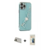 MARSİLYAN™- iPhone 13 Pro Max Kılıf Nova Işık Prime - Siyah 6D Mat Seramik Hayalet Nano Ekran Koruyucu + Rainbow Kamera Lens Koruma Cam - REGD