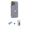 MARSİLYAN™- iPhone 13 Pro Max Kılıf Nova Işık Prime - Siyah 6D Mat Seramik Hayalet Nano Ekran Koruyucu + Shine Kamera Lens Koruma Cam - MI