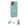 MARSİLYAN™- iPhone 13 Pro Max Kılıf Nova Işık Prime - Siyah 6D Mat Seramik Hayalet Nano Ekran Koruyucu + Shine Kamera Lens Koruma Cam - MI