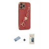 MARSİLYAN™- iPhone 13 Pro Max Kılıf Nova Işık Prime - Siyah 6D Mat Seramik Hayalet Nano Ekran Koruyucu + Shine Kamera Lens Koruma Cam - MI