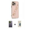 MARSİLYAN™- iPhone 13 Pro Max Kılıf Nova Işık Prime - Siyah 6D Mat Seramik Hayalet Nano Ekran Koruyucu + Neon Fosforlu Kamera Lens - YL