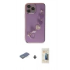 MARSİLYAN™- iPhone 13 Pro Max Kılıf Nova Işık Prime - Siyah 6D Mat Seramik Hayalet Nano Ekran Koruyucu + Yeşil Renkli Kamera Lens Koruma Cam