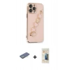 MARSİLYAN™- iPhone 13 Pro Max Kılıf Nova Işık Prime - Siyah 6D Mat Seramik Hayalet Nano Ekran Koruyucu + Yeşil Renkli Kamera Lens Koruma Cam