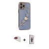 MARSİLYAN™- iPhone 13 Pro Max Kılıf Nova Işık Prime - Siyah Bilvis 3D Cam Ekran Koruyucu + Pers Alüminyum Kamera Lens - KI