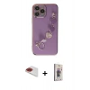 MARSİLYAN™- iPhone 13 Pro Max Kılıf Nova Işık Prime - Siyah Bilvis 3D Cam Ekran Koruyucu + Pers Alüminyum Kamera Lens - KI