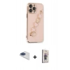 MARSİLYAN™- iPhone 13 Pro Max Kılıf Nova Işık Prime - Siyah Bilvis 3D Cam Ekran Koruyucu + Pers Alüminyum Kamera Lens - LT