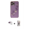 MARSİLYAN™- iPhone 13 Pro Max Kılıf Nova Işık Prime - Siyah Bilvis 3D Cam Ekran Koruyucu + Pers Alüminyum Kamera Lens - GI