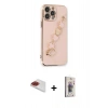 MARSİLYAN™- iPhone 13 Pro Max Kılıf Nova Işık Prime - Siyah Bilvis 3D Cam Ekran Koruyucu + Pers Alüminyum Kamera Lens - KI