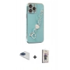 MARSİLYAN™- iPhone 13 Pro Max Kılıf Nova Işık Prime - Siyah Bilvis 3D Cam Ekran Koruyucu + Pers Alüminyum Kamera Lens - LT