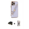 MARSİLYAN™- iPhone 13 Pro Max Kılıf Nova Işık Prime - Siyah Bilvis 3D Cam Ekran Koruyucu + Raze Metal Kamera Lens - GD
