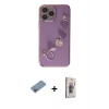 MARSİLYAN™- iPhone 13 Pro Max Kılıf Nova Işık Prime - Siyah Bilvis 3D Cam Ekran Koruyucu + Shine Kamera Lens Koruma Cam - PE