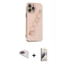 MARSİLYAN™- iPhone 13 Pro Max Kılıf Nova Işık Prime - Siyah Bilvis 3D Mat Cam Ekran Koruyucu + Pers Alüminyum Kamera Lens - GI