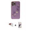 MARSİLYAN™- iPhone 13 Pro Max Kılıf Nova Işık Prime - Siyah Bilvis 3D Mat Cam Ekran Koruyucu + Pers Alüminyum Kamera Lens - KI