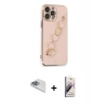 MARSİLYAN™- iPhone 13 Pro Max Kılıf Nova Işık Prime - Siyah Bilvis 3D Mat Cam Ekran Koruyucu + Pers Alüminyum Kamera Lens - SABE