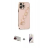 MARSİLYAN™- iPhone 13 Pro Max Kılıf Nova Işık Prime - Siyah Bilvis 3D Mat Cam Ekran Koruyucu + Rainbow Kamera Lens Koruma Cam - KI