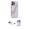 MARSİLYAN™- iPhone 13 Pro Max Kılıf Nova Işık Prime - Siyah Bilvis 5in1 3D Magic Cam Ekran Koruyucu + Pers Alüminyum Kamera Lens - LT