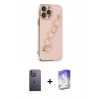 MARSİLYAN™- iPhone 13 Pro Max Kılıf Nova Işık Prime - Siyah Bilvis 5in1 3D Magic Cam Ekran Koruyucu + Neon Fosforlu Kamera Lens - BZ