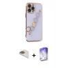 MARSİLYAN™- iPhone 13 Pro Max Kılıf Nova Işık Prime - Siyah Bilvis 5in1 3D Magic Cam Ekran Koruyucu + Pers Alüminyum Kamera Lens - GD
